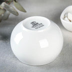 Wilmax Zuckerdose mit Deckel 300 ml Weiß aus Porzellan
