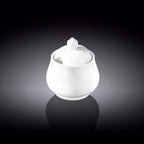 Wilmax Zuckerdose mit Deckel 340 ml Weiß Porzellan WL-995019/A