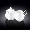 Wilmax Zuckerdose und Milchkännchen Set Weiß Porzellan WL-995024/2C