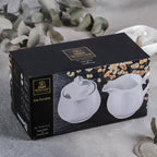 Wilmax Zuckerdose und Milchkännchen Set Weiß Porzellan WL-995024/2C