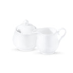 Wilmax Zuckerdose und Milchkännchen Set Weiß Porzellan WL-995024/2C