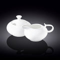 Wilmax Zuckerdose und Milchkännchen Set Weiß Porzellan WL-995025/2C