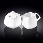 Wilmax Zucker- und Milch Set Weiß Porzellan Ilona WL-995028/2C