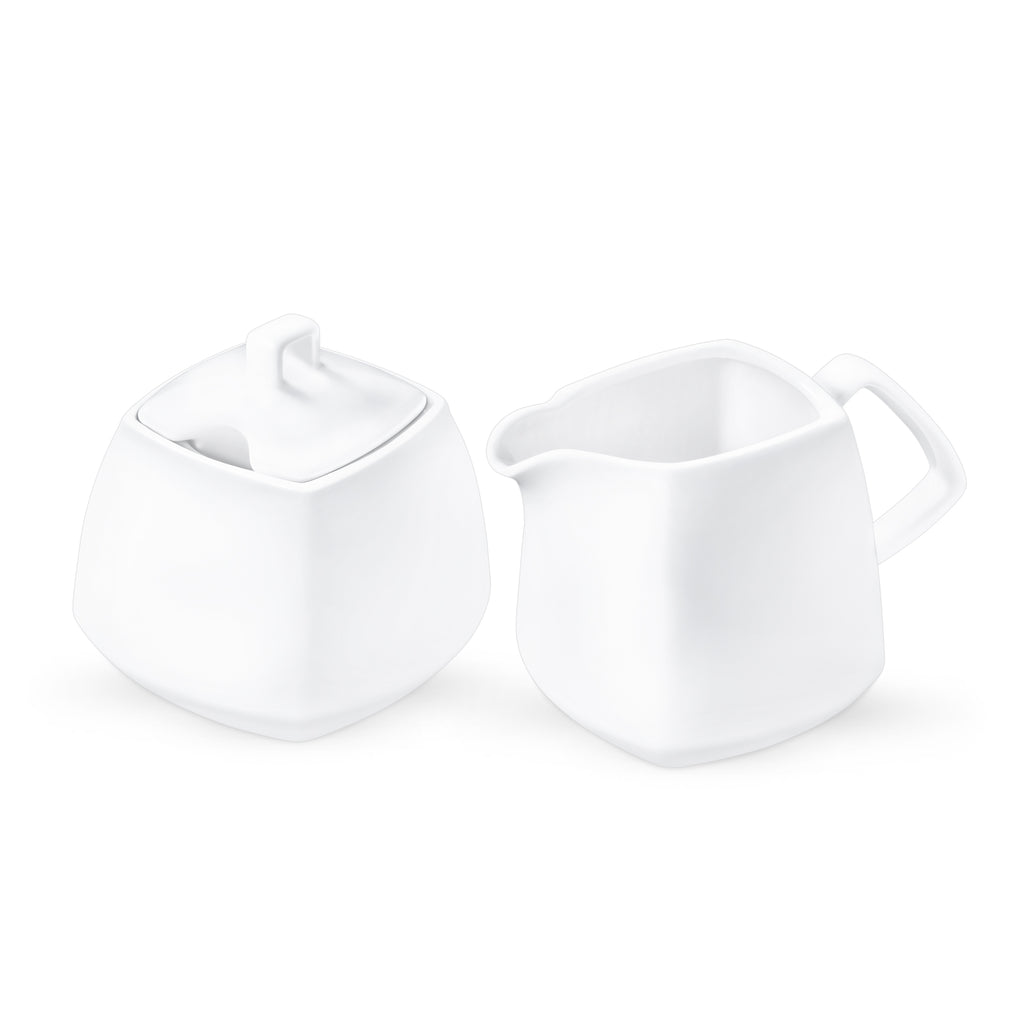 Wilmax Zucker- und Milch Set Weiß Porzellan Ilona WL-995028/2C