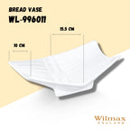 Wilmax Brotvase 23 cm Porzellan Weiß WL-996011/A