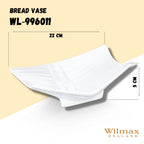 Wilmax Brotvase 23 cm Porzellan Weiß WL-996011/A
