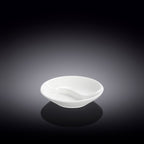 Wilmax Sojaschale mit Unterteilung 9 cm Porzellan Weiß WL-996049/A