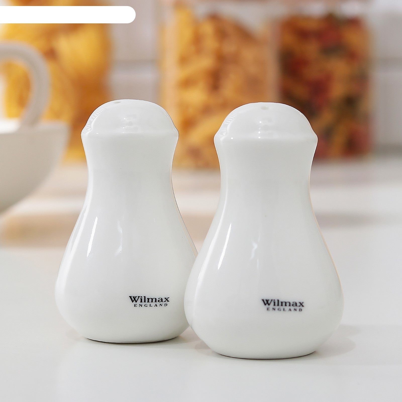 Wilmax Salz- & Pfeffer Set, Porzellan, 4-teilig, Weiß, WL‑996066/SP