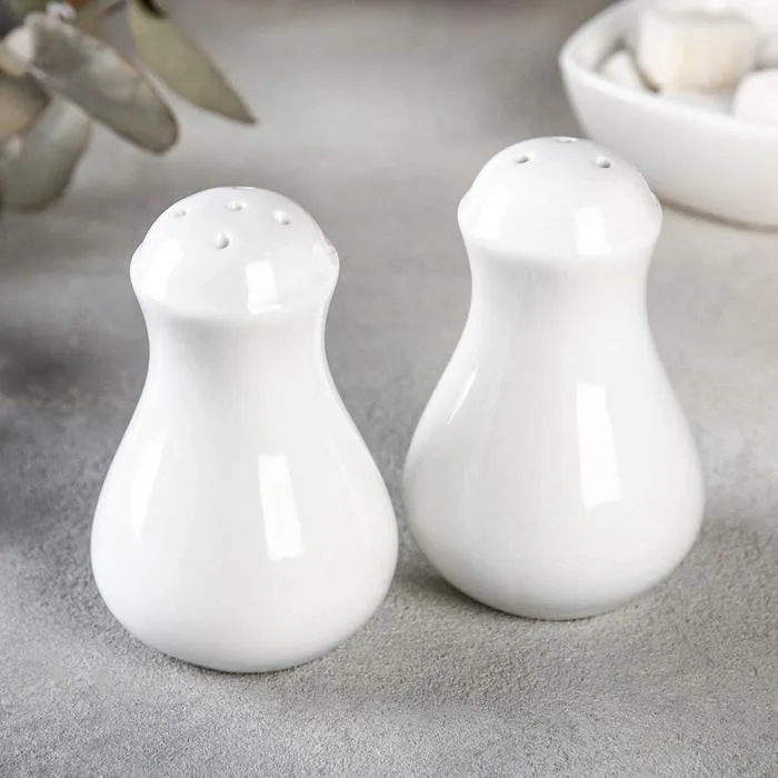 Wilmax Salz- & Pfeffer Set, Porzellan, 4-teilig, Weiß, WL‑996066/SP