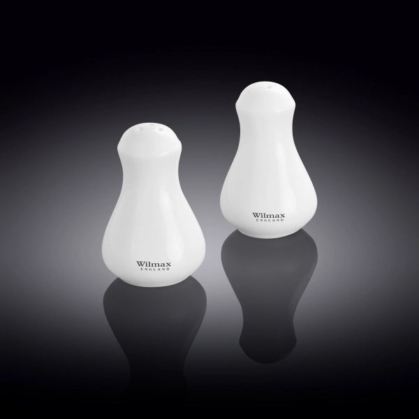 Wilmax Salz- & Pfeffer Set, Porzellan, 4-teilig, Weiß, WL‑996066/SP