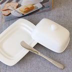 Wilmax Butterdose 19x12.5x8.5 cm Porzellan Weiß WL-996109/A