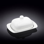 Wilmax Butterdose 19 × 12,5 × 8,5 cm Weiß aus Porzellan