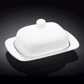 Wilmax Butterdose 19 × 12,5 × 8,5 cm Weiß aus Porzellan