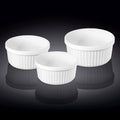 Wilmax Ramekin Set 3-teilig Porzellan Weiß WL-996122/3C