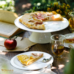 Wilmax Kuchenständer 30 cm aus Porzellan, elegantes Design – WL-996130/A