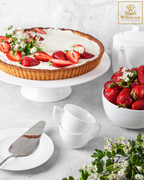 Wilmax Kuchenständer 30 cm Porzellan Weiß WL-996130/A