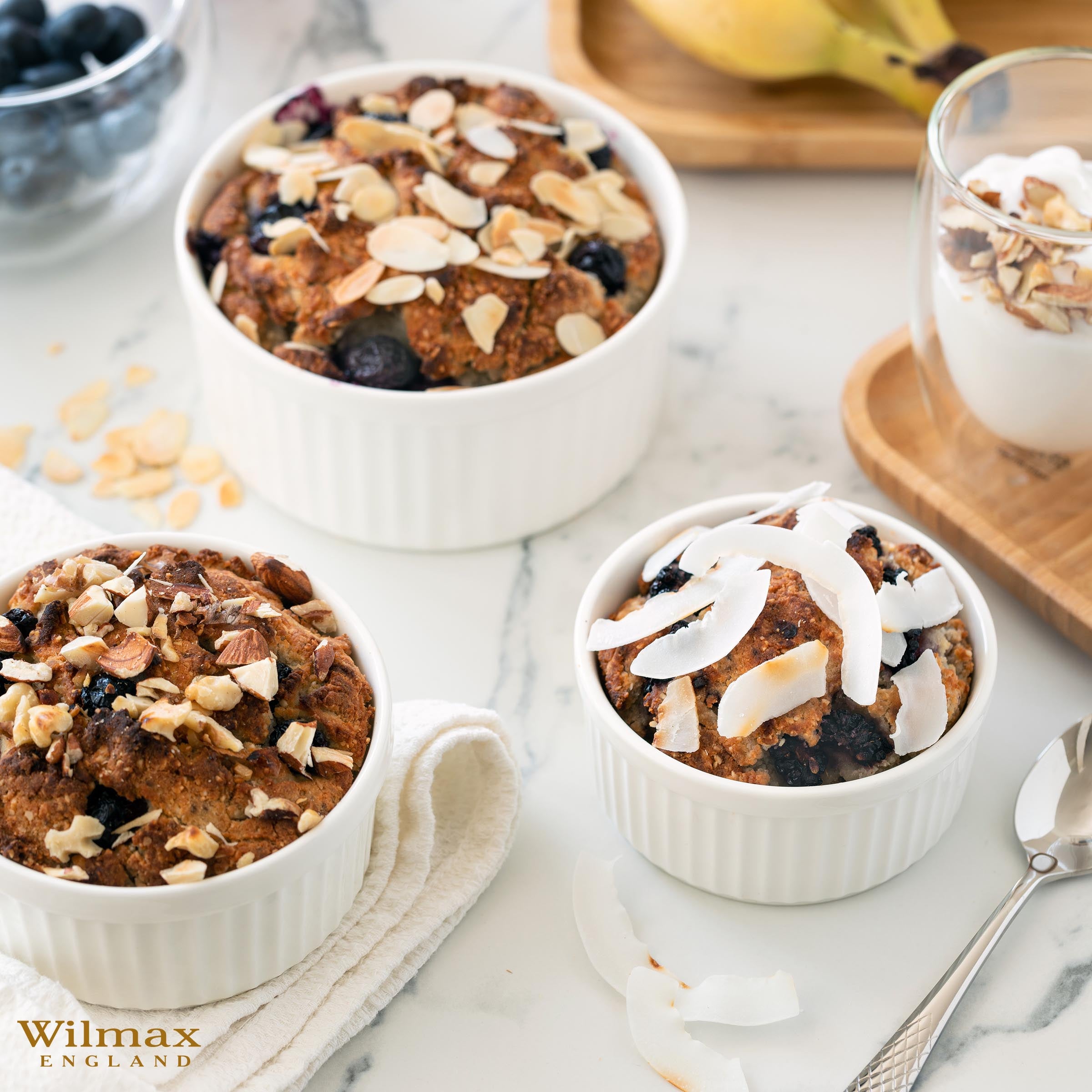 Wilmax Ramekin aus Porzellan 180 ml – Weiß WL-996134/A