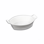 Wilmax Backform oval 22 cm Porzellan Weiß WL-997009/A