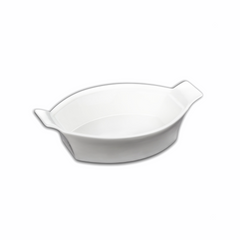 Wilmax Backform 22 cm oval aus Porzellan, hitzebeständig – WL-997009/A