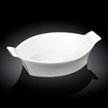 Wilmax Backform oval 22 cm Porzellan Weiß WL-997009/A