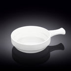 Wilmax Auflaufform mit Griff 450 ml Porzellan Weiß WL-997013/A