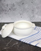 Wilmax Topf mit Deckel 620 ml Porzellan Weiß WL-997015/1C