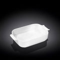 Wilmax Auflaufform mit Griffen 860 ml Weiß aus Porzellan