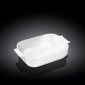 Wilmax Auflaufform mit Griffen 860 ml Weiß aus Porzellan