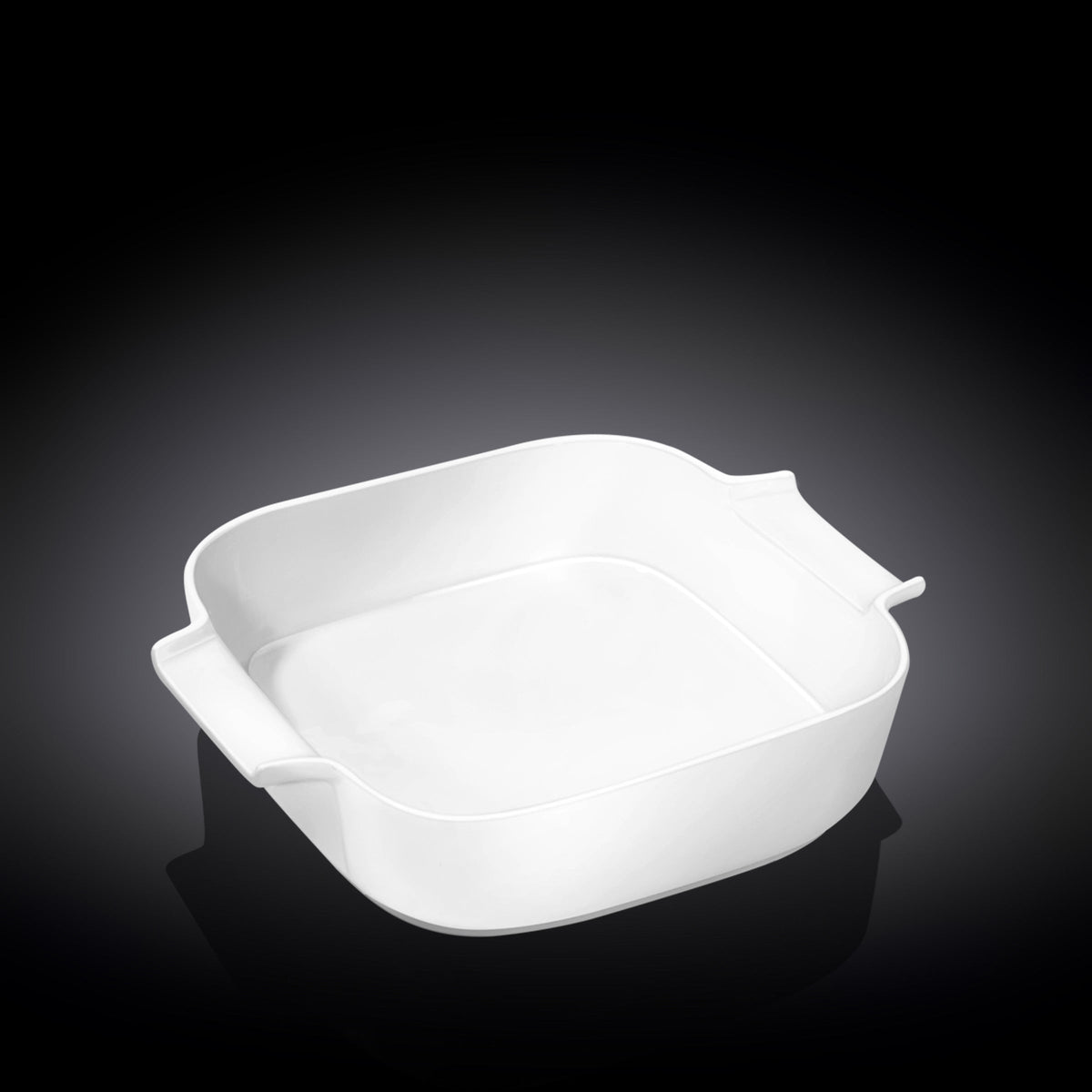 Wilmax Auflaufform mit Griffen 780 ml Weiß aus Porzellan