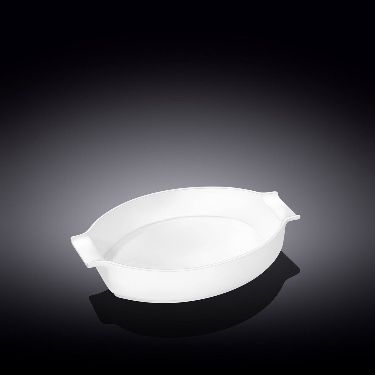 Wilmax Auflaufform mit Griffen 990 ml Weiß aus Porzellan