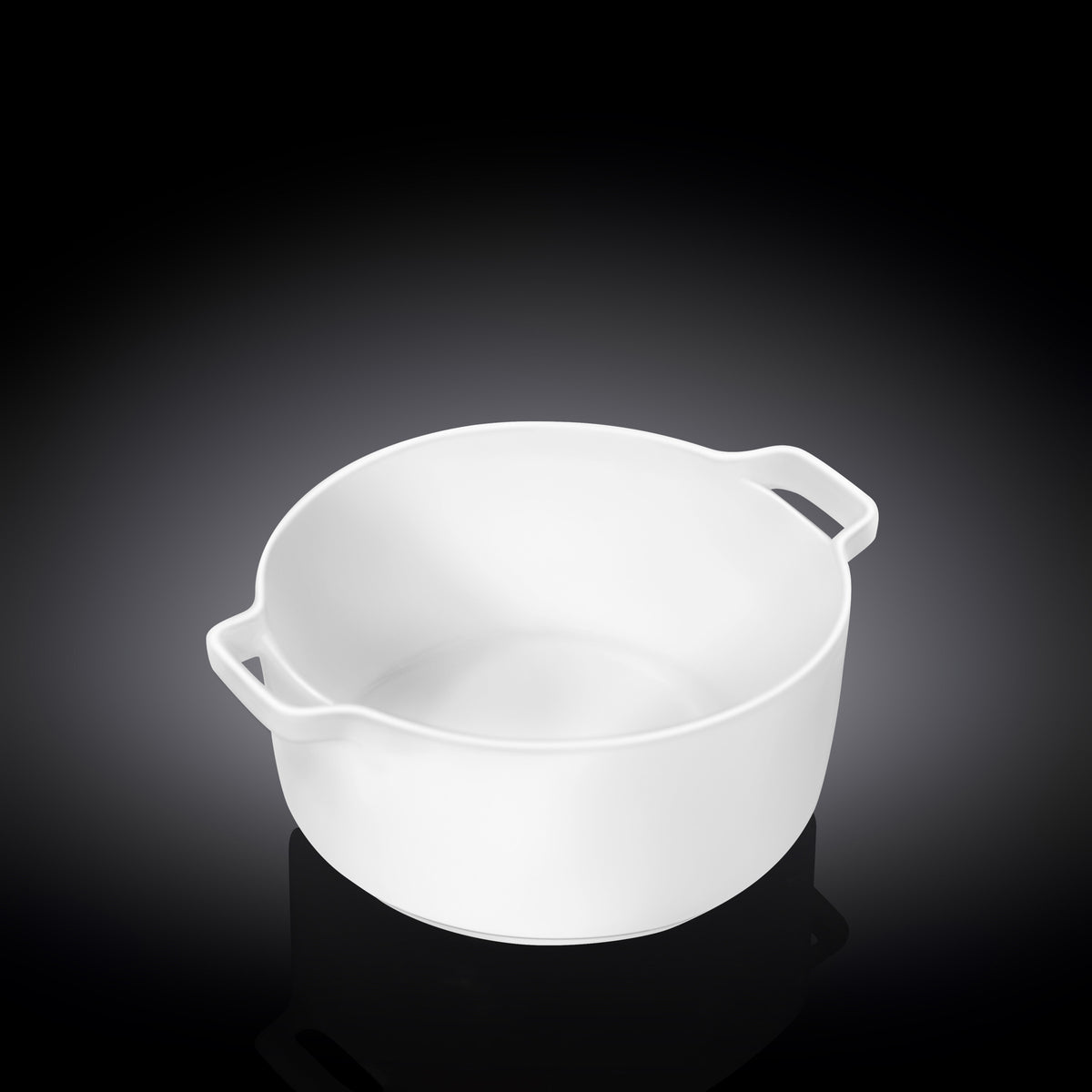 Wilmax Backform mit Griffen, 220 ml, Porzellan, WL-997033/A