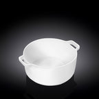 Wilmax Auflaufform mit Griffen 220 ml Weiß aus Porzellan