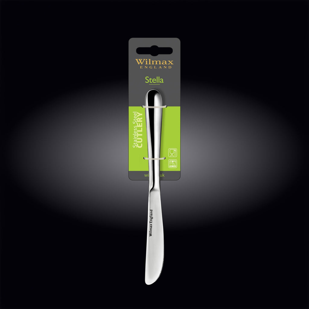 Wilmax Dessertmesser 20,5 cm Silber aus Edelstahl