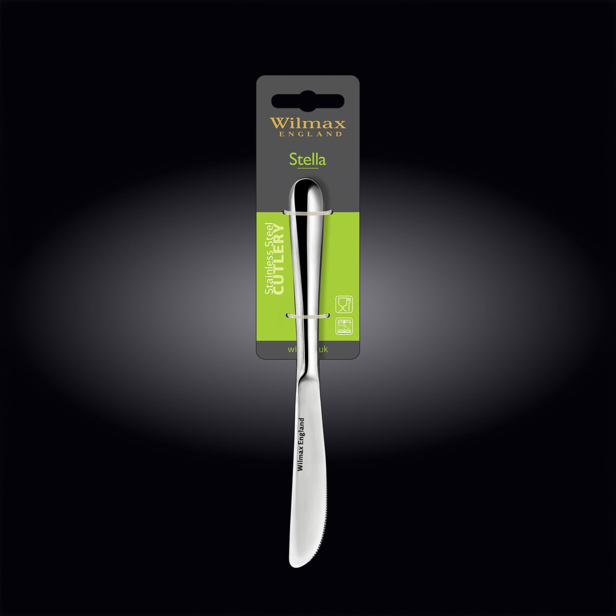 Wilmax Dessertmesser 20,5 cm Silber aus Edelstahl