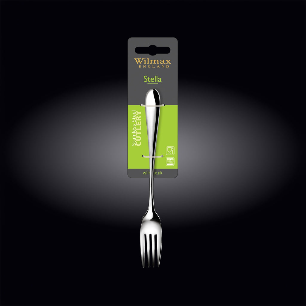 Wilmax Fischgabel 18,5 cm Silber aus Edelstahl