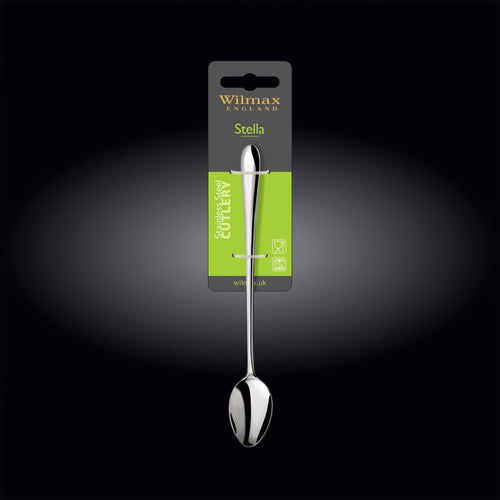 Wilmax Cocktail-Löffel 19,5 cm Silber aus Edelstahl