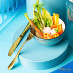Wilmax Schale 600 ml 13,5 cm Blau Porzellan WL-669630/A
