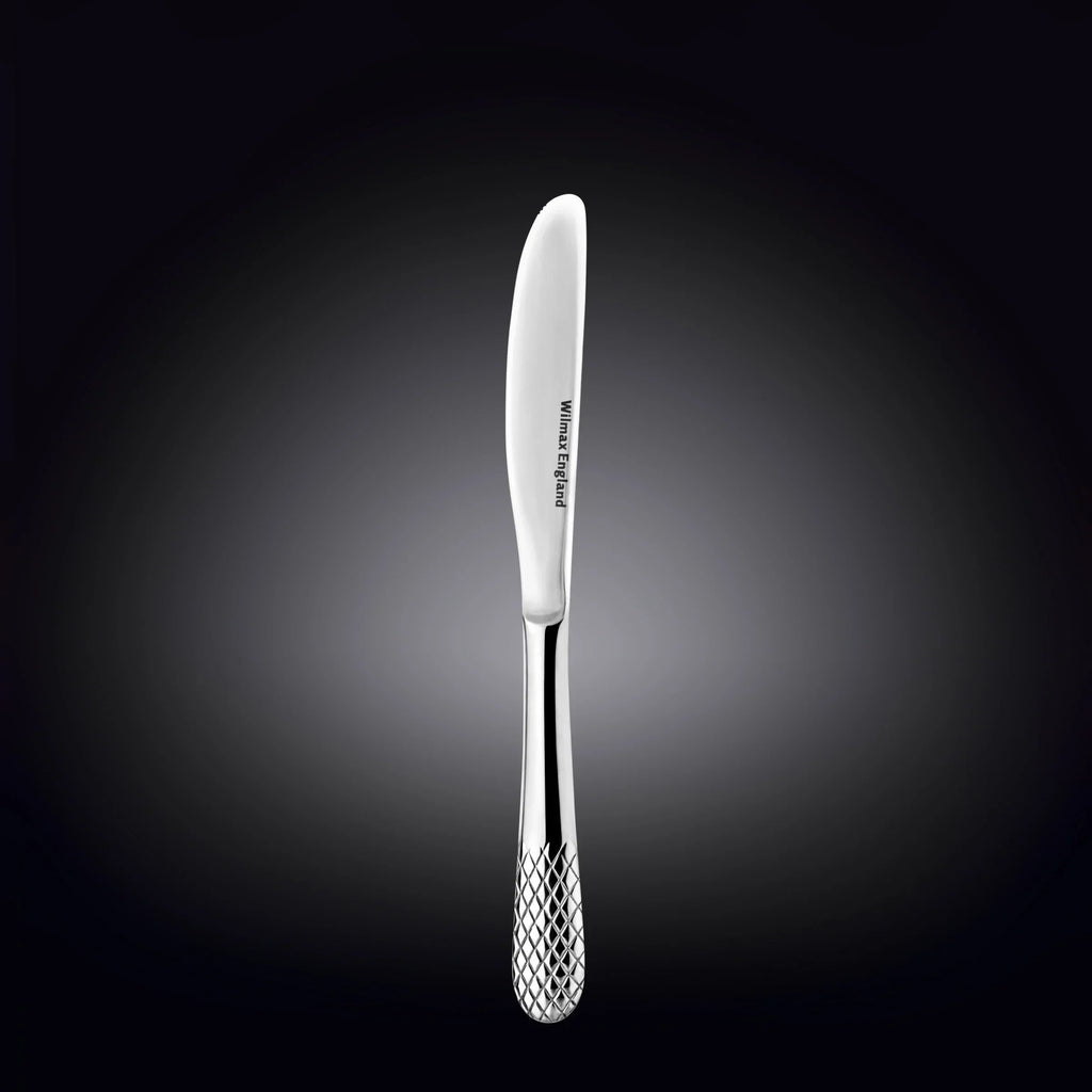 Wilmax Tafelmesser 22 cm Silber aus Edelstahl