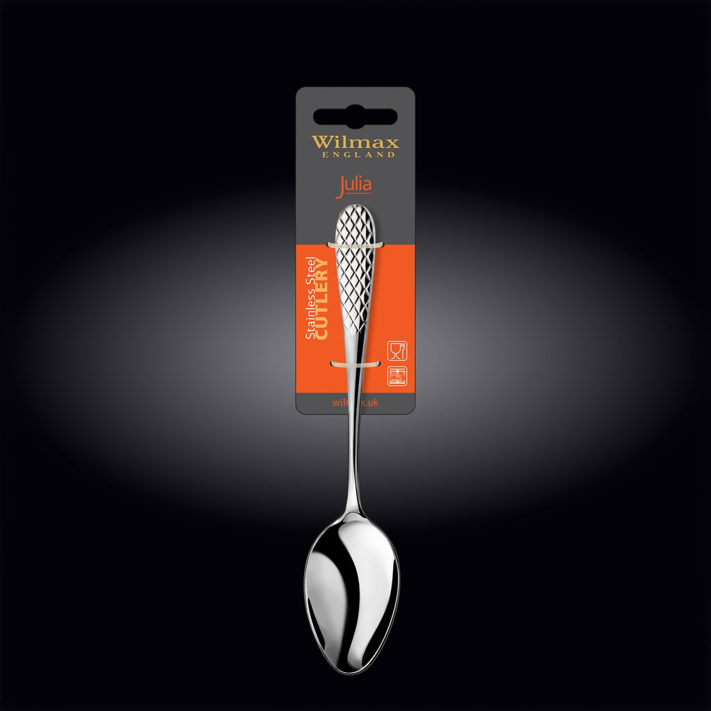 Wilmax Servierlöffel 23,5 cm Silber aus Edelstahl