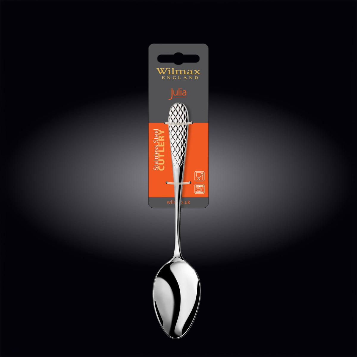 Wilmax Servierlöffel 23,5 cm Silber aus Edelstahl