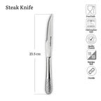 Wilmax Steakmesser 23,5 cm Silber aus Edelstahl