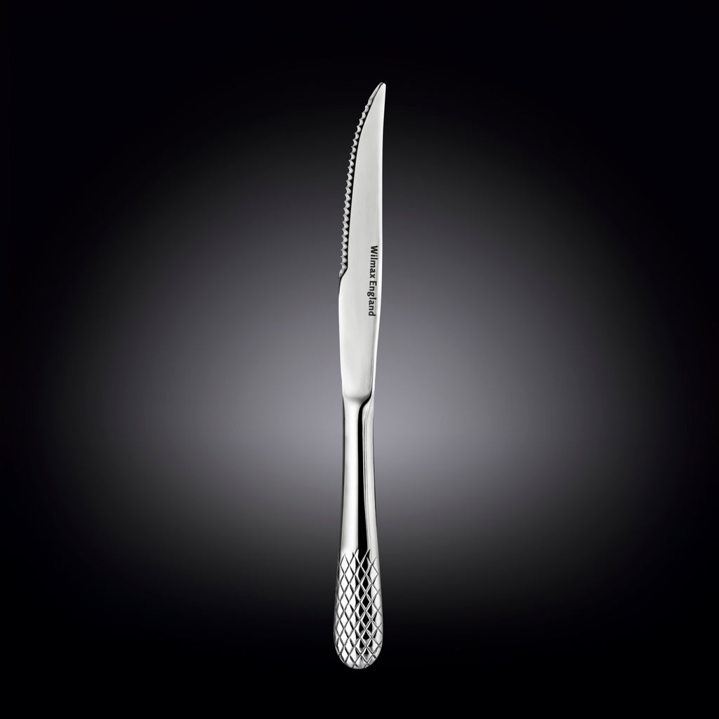 Wilmax Steakmesser 23.5 cm Edelstahl Silber 6er Set WL-999215/1B6