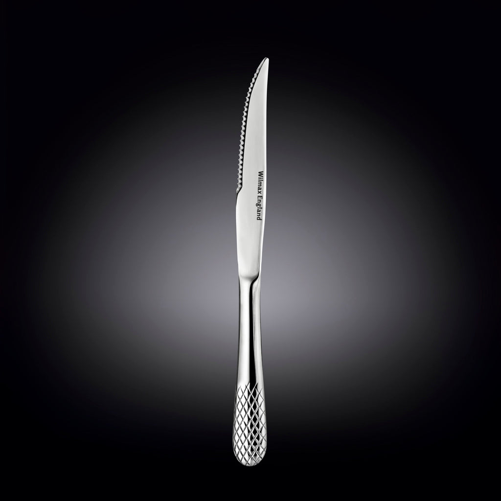 Wilmax Steakmesser 23,5 cm 6er-Set aus Edelstahl