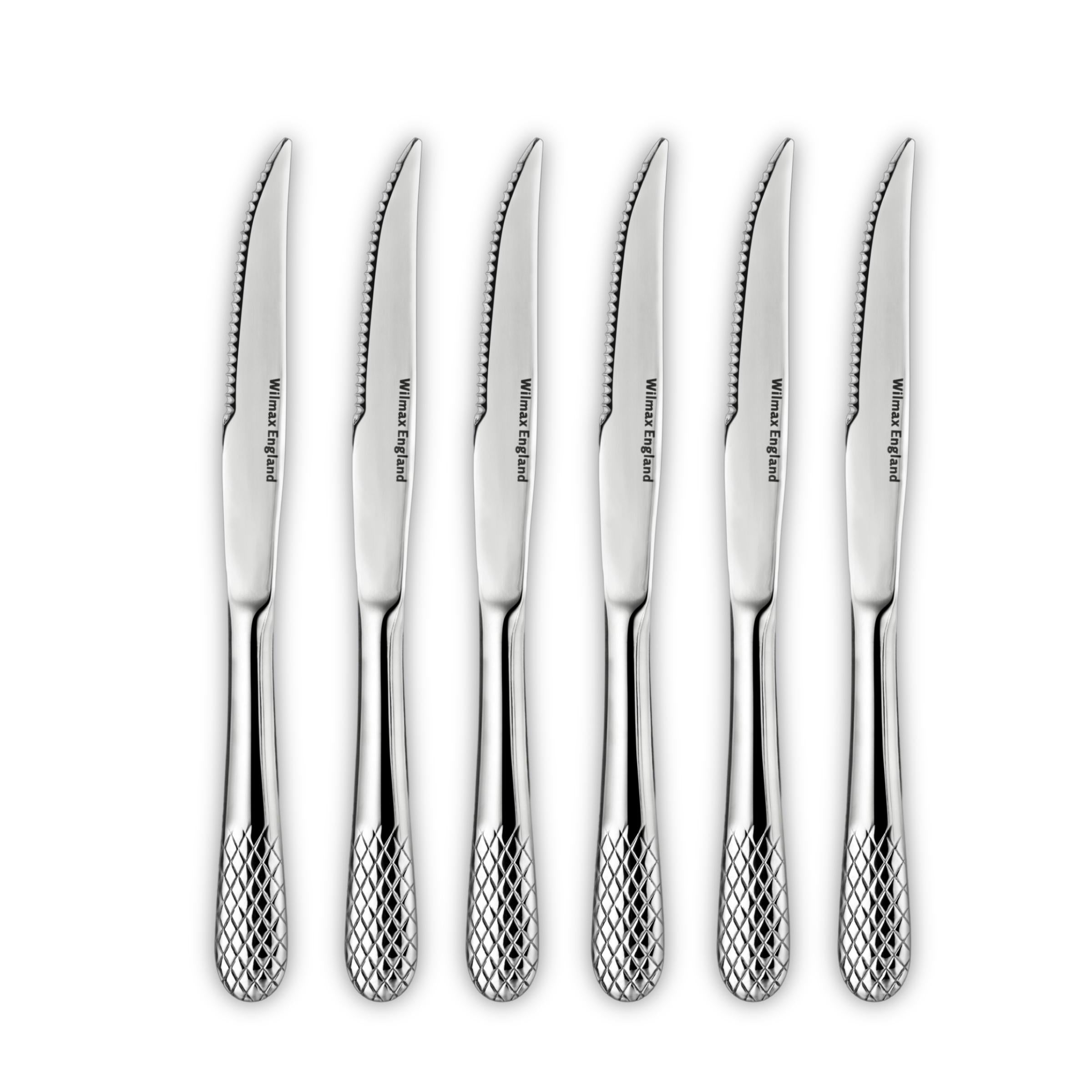 Wilmax Steakmesser 23.5 cm Edelstahl Silber 6er Set WL-999215/1B6