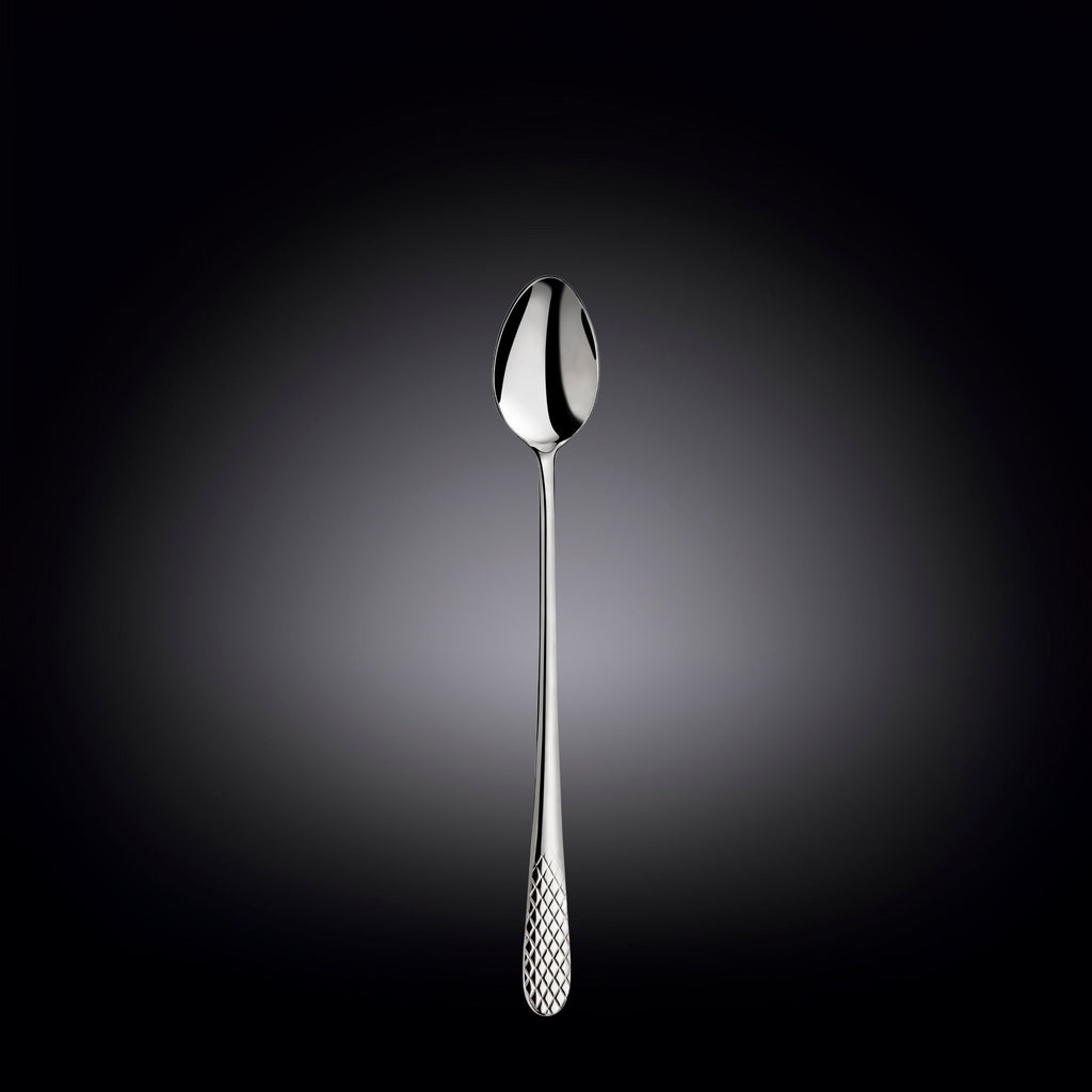 Wilmax Longdrinklöffel 19,5 cm Silber aus Edelstahl