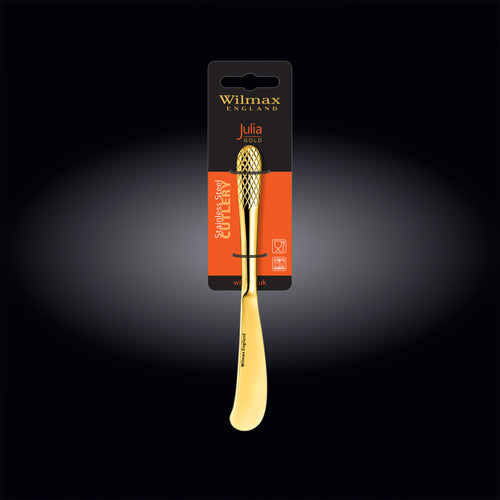 Wilmax Buttermesser 17 cm Edelstahl Gold WL-999247/1B