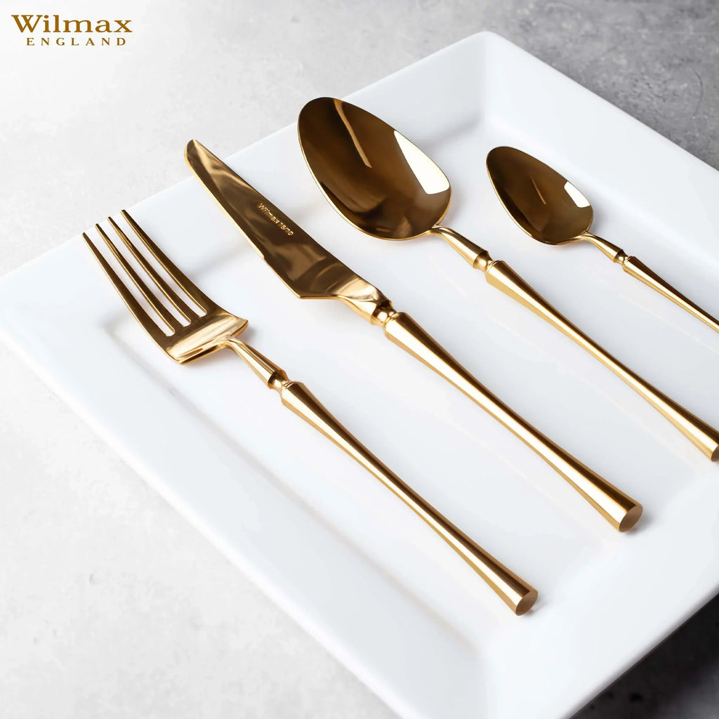 Wilmax Quadratischer Speiseteller 25 × 25 cm Weiß aus Porzellan