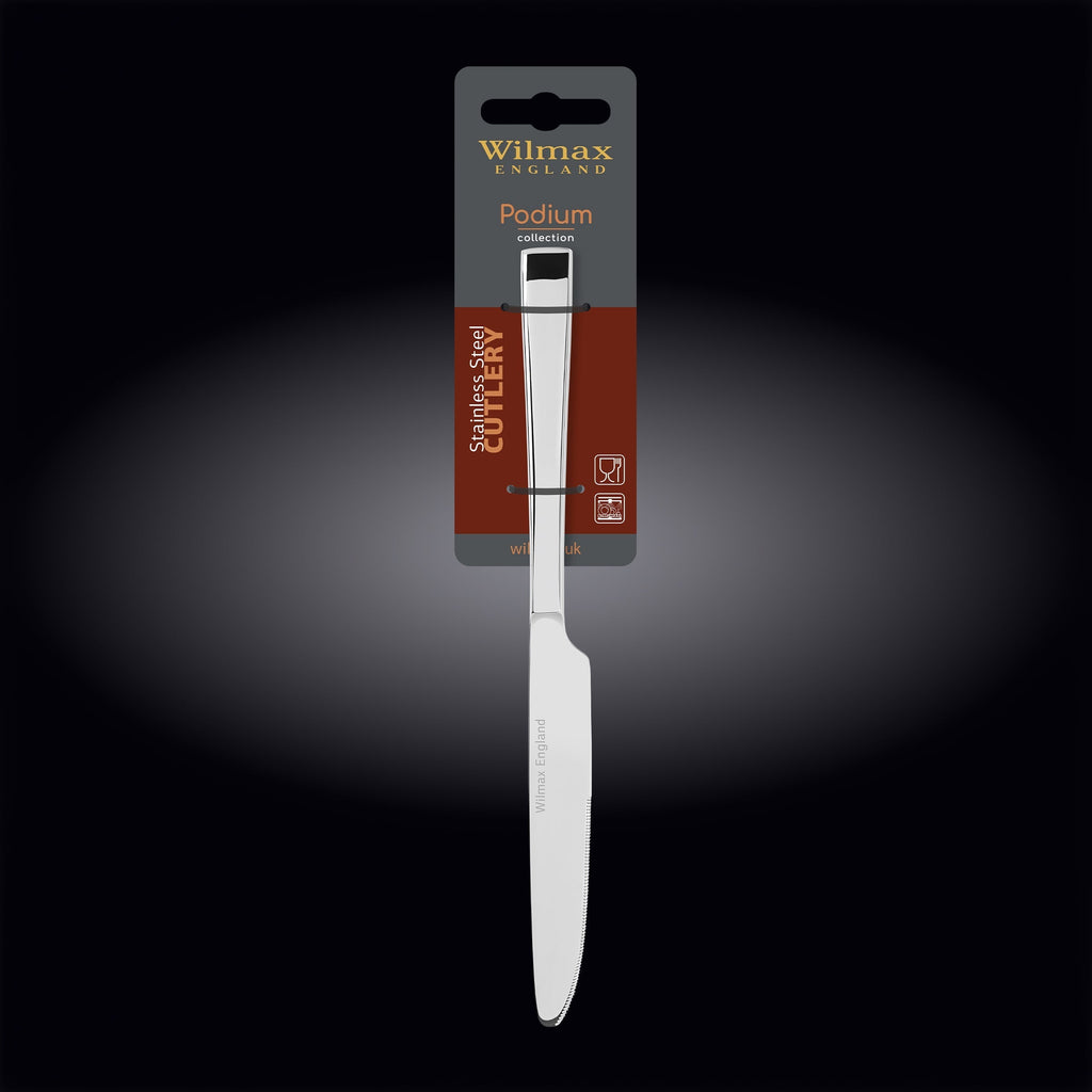Wilmax Tafelmesser 24 cm Silber aus Edelstahl