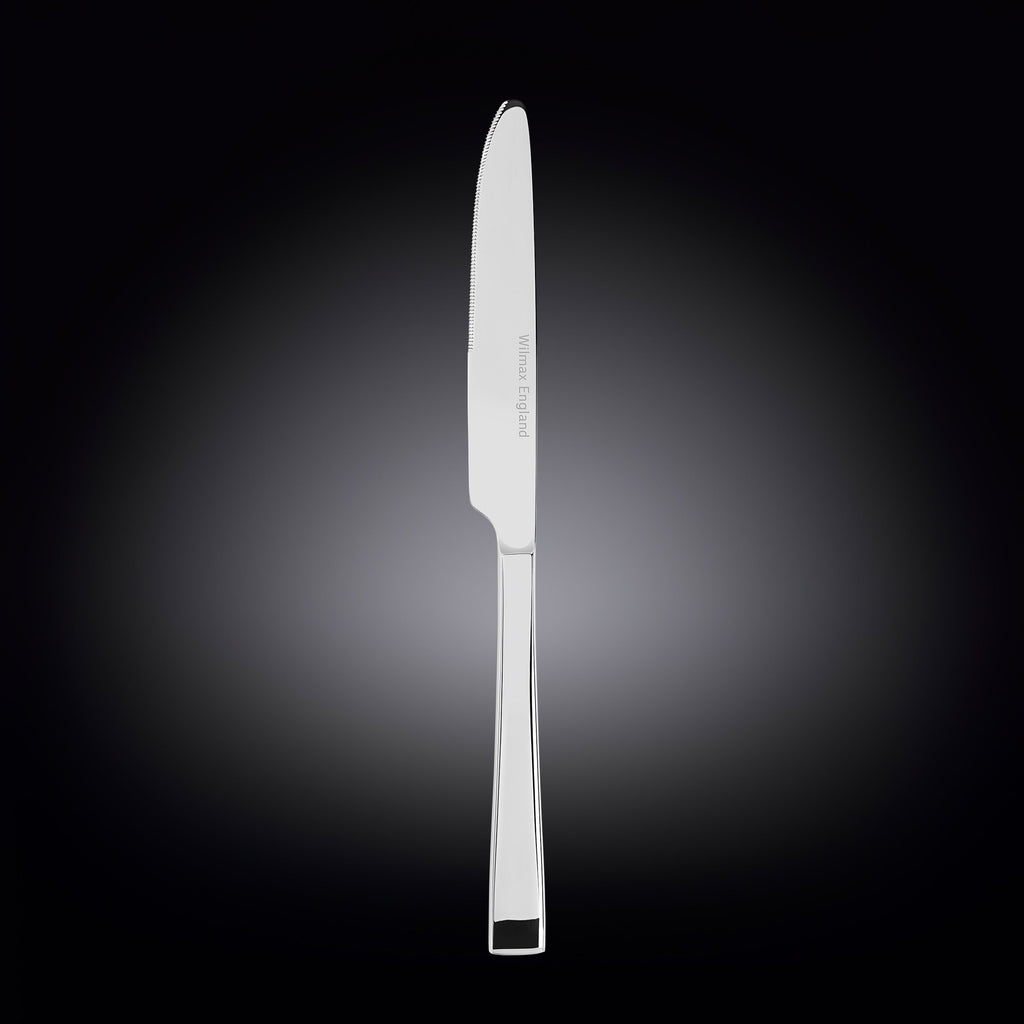 Wilmax Tafelmesser 24 cm Silber aus Edelstahl