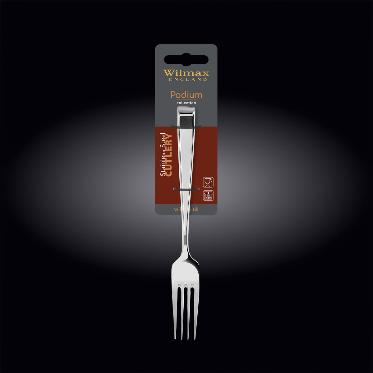 Wilmax Tafelgabel 21 cm Silber aus Edelstahl